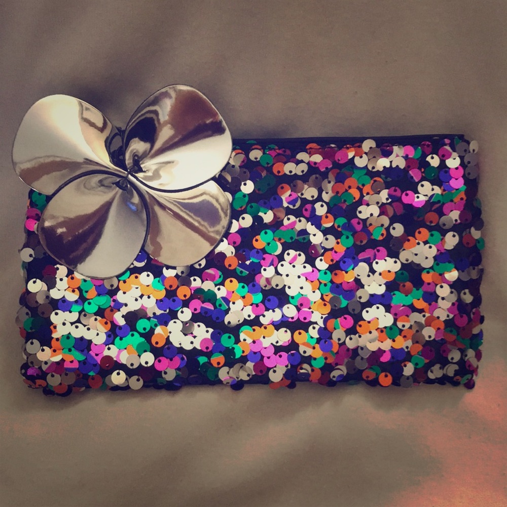 Mac Cosmetics Sequined Makeup Bag - image 1